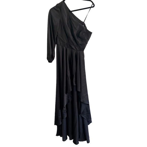 Ieena for Mac Duggal One Shoulder High Low Gown black size 6 NEW - Picture 3 of 7